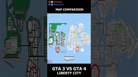 Gta 3 Map Compared To Gta 4