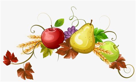 Fall Border Clipart Png Download - Clip Art Fruit Borders - 6308x3652 ...