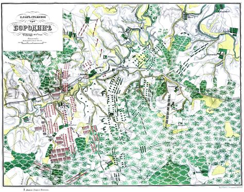 Map battle of Borodino | Карта, Фельдмаршал