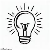 Excellent Image Of Light Bulb Coloring Page sketch template