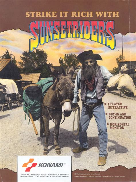 Sunset Riders Arcade Game | Vintage Arcade Superstore