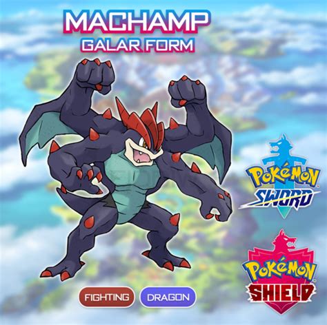 Galarian Machamp Fighting/Dragon : r/PokemonSwordAndShield