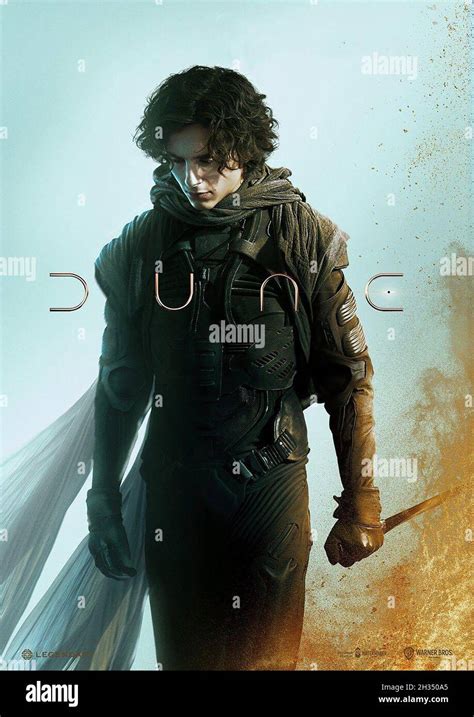 DUNE, poster, Timothee Chalamet, 2021. © Warner Bros. / Courtesy Everett Collection Stock Photo ...