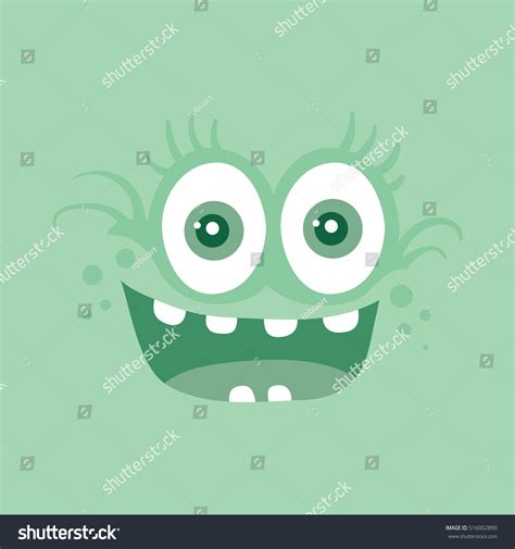 Funny Smiling Monster Smile Character Happy Stock Vector (Royalty Free) 516002890 | Shutterstock