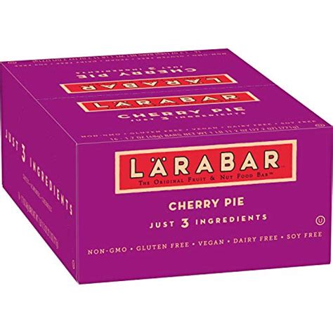 Larabar, Fruit & Nut Bar, Cherry Pie, Gluten Free, Vegan (16 Bars) & Gluten Free Bar, Apple Pie ...
