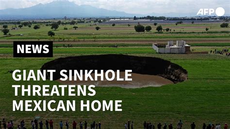 Gigantic sinkhole appears in central Mexico | AFP - YouTube