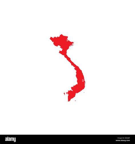 Shape of the Country of Vietnam Stock Photo - Alamy