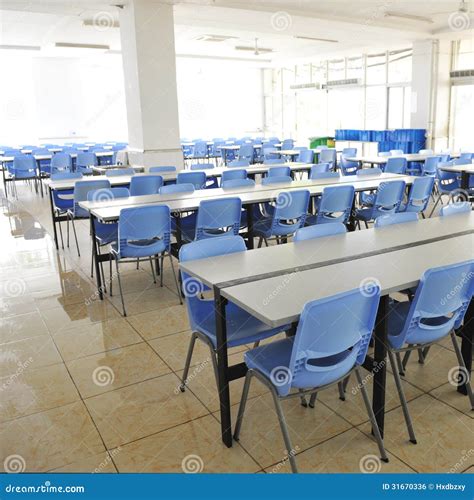 Clean school cafeteria stock photo. Image of convention - 31670336