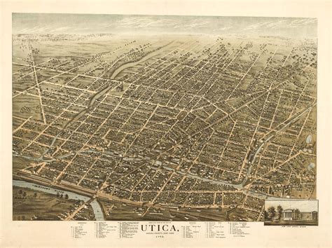 Historic Map - Utica, NY - 1873 | World Maps Online