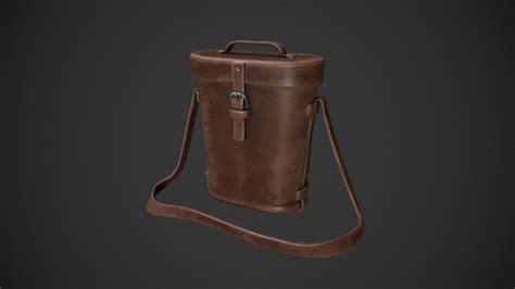 3D model Vintage Leather Binocular Bag VR / AR / low-poly | CGTrader