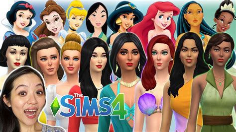 Cc Sims 4 Princesse Disney The Sims 4 Cas Disney Princesses As Images | Images and Photos finder