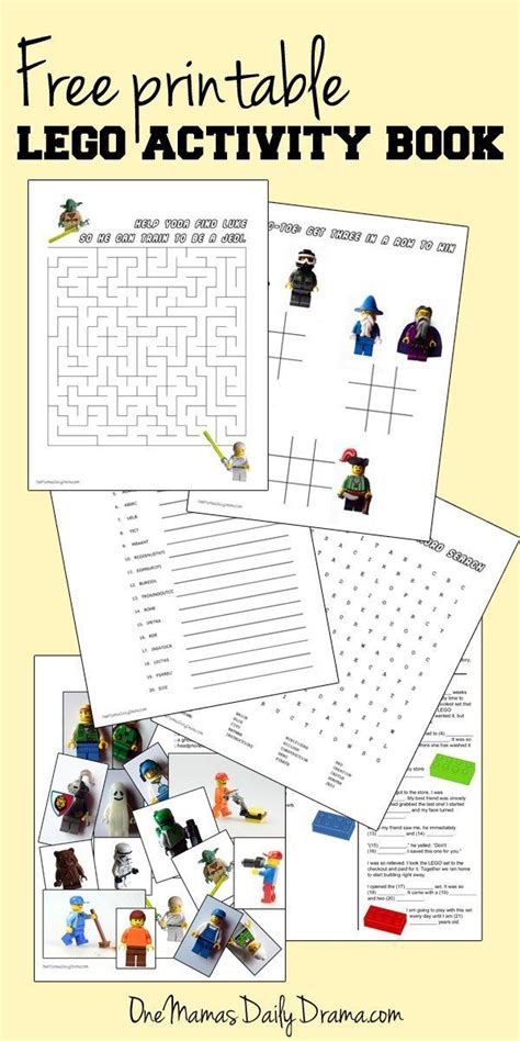 Printable LEGO Activity Book with Puzzles | Lego activities, Lego birthday, Lego birthday party