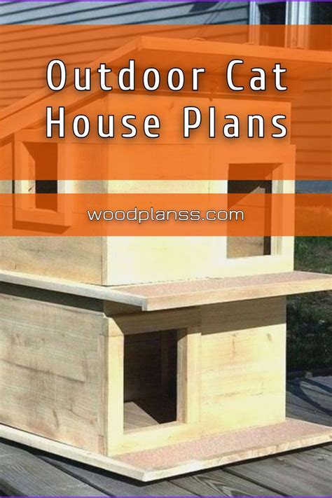 Diy Outdoor Cat House Plans | Cat house plans, Outdoor cat house, House plans