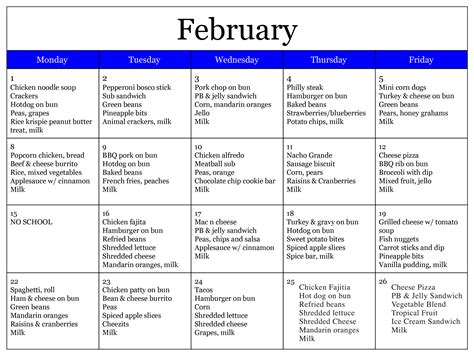 Lunch Menu (2) - Valle Catholic Schools