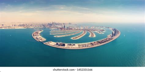 Aerial View On Palm Jumeirah Island Stock Photo 1452331166 | Shutterstock