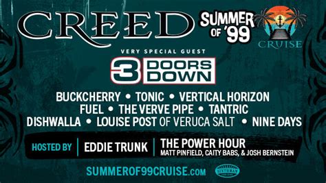 CREED RETURNS WITH SUMMER OF '99 CRUISE | KJ108 FM | Big Rig