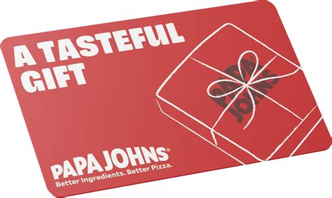 Papa Johns Gift Cards - Give the Gift of Pizza.