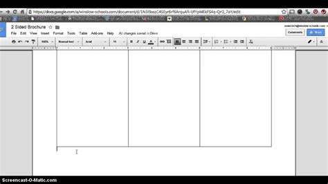 How to make 2 sided brochure with Google Docs - YouTube