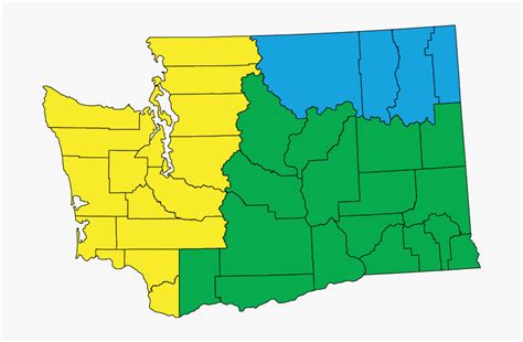 Washington Climate Zones - Map, HD Png Download - kindpng