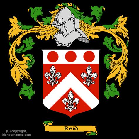 Reid Coat of Arms, Family Crest - Free Image to View - Reid Name Origin History and Meaning of ...