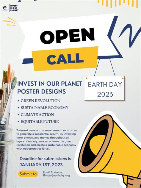 Earth Day 2023 Call for Poster Submissions - Earth Day