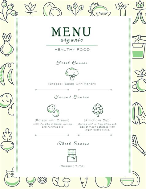 Organic - Menu Template | Visme