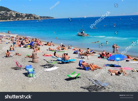 Nice France June 20 Beach On Stock Photo 598672580 | Shutterstock