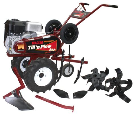 Maxim TP50B Till 'n Plow Tiller With Cultivator Attachment, 5 Hp - Transitional - Outdoor Power ...