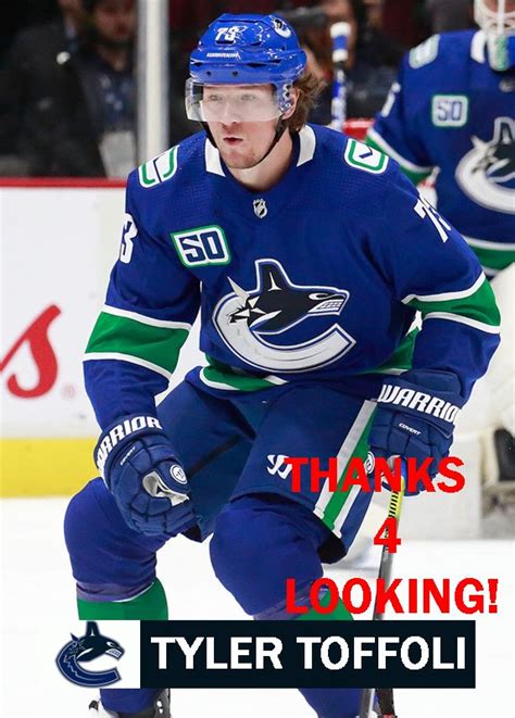 TYLER TOFFOLI 2019-20 VANCOUVER CANUCKS HOCKEY CARD