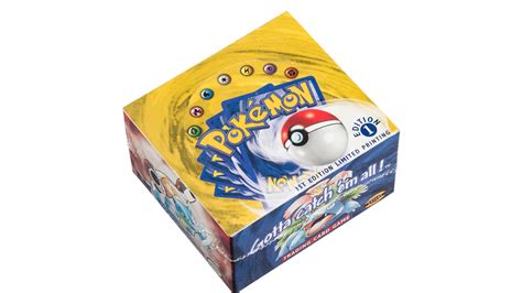 Sealed box of first-edition Pokémon card game boosters goes on auction for £200,000 | Dicebreaker