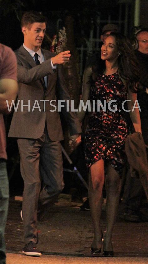 Barry and Iris aka 'West Allen' Filming The Flash Season 3