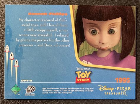 2004 UD Disney Pixar Treasures DPT-11 Toy Story — HANNAH PHILLIPS ...