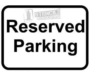 Reserved Parking Stencil | Stencils, Retail logos, The north face logo