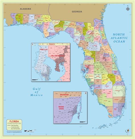 Florida County Map With Zip Codes - Liva Sherry