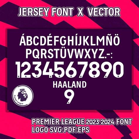 PREMIER LEAGUE 2023/2024 FONT - Etsy