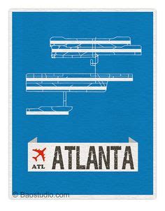 Atlanta Airport SkyTrain Map | Atlanta Airport | Pinterest | Airports ...