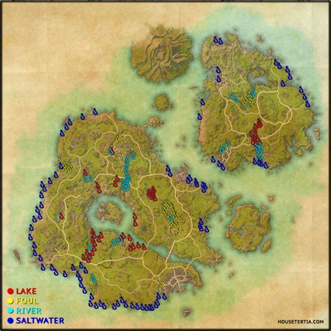 ESO Fishing Map: High Isle And Amenos – House Tertia