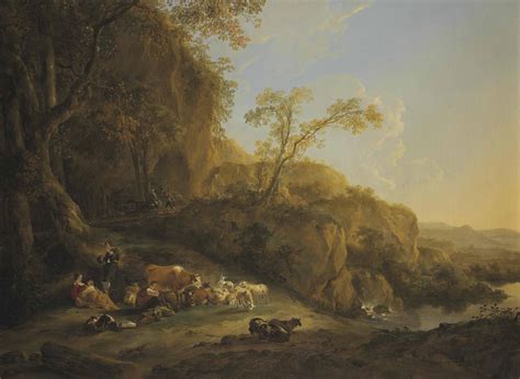 Nicolaes Berchem (Haarlem 1620-1683 Amsterdam) | An Italianate landscape with shepherds and ...