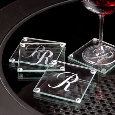 Custom Wholesale Sublimation Glass Coasters Wedding Favors Clear Blank Glass Coaster - Buy Glass ...