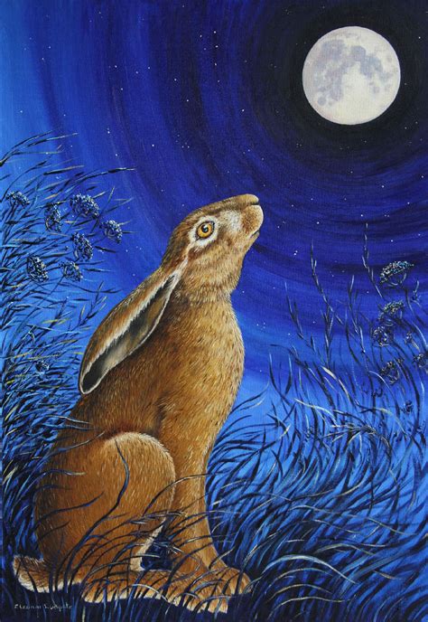 404 Not Found 1 | Moon gazing hares, Bunny art, Animal art