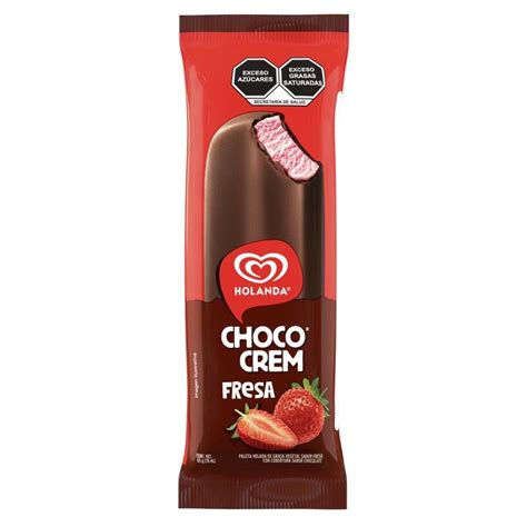 Paleta helada Holanda Choco Crem sabor fresa 78 ml | Walmart