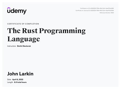 Udemy - Learning Rust | Where will you go next?