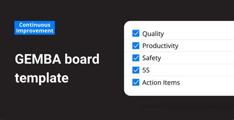 Gemba Board Template