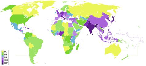 List Of World Countries By Population Density - PELAJARAN