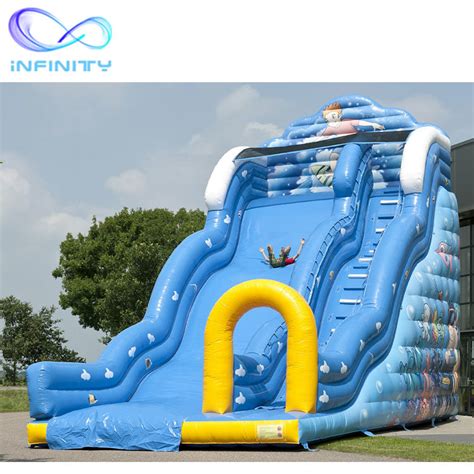 Giant Inflatable Water Slides Inflatable Wave Slide Beach Water Castle ...