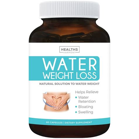 Healths Harmony Water Pills - Natural Diuretic Helps Relieve Bloating, Swelling and Water ...