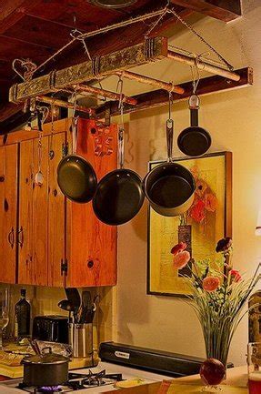 Rustic Pot Rack - Foter