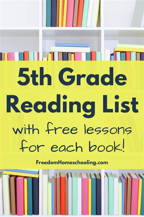 5th Grade Reading List - Freedom Homeschooling