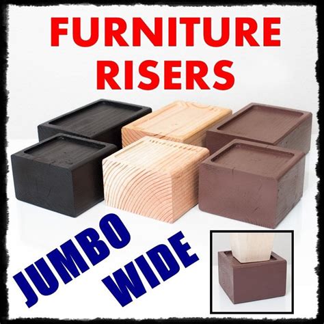 FURNITURE RISERS | Furniture risers, Diy bed risers, Furniture