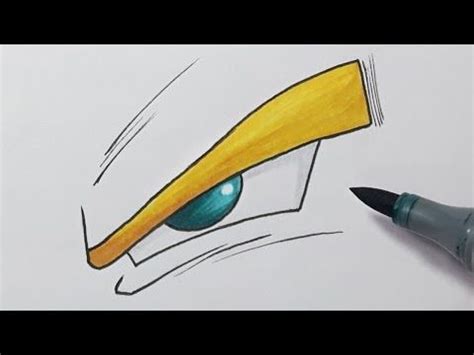 How To Draw Goku's Eyes